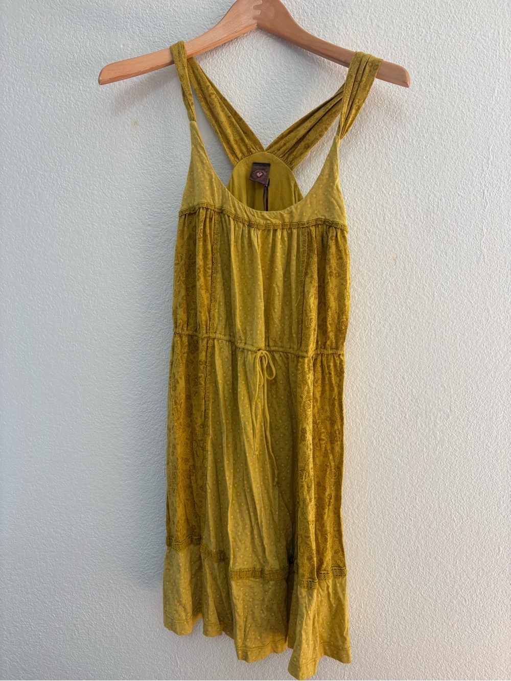 Language Mustard Yellow Crisscross Sundress